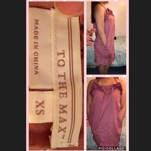 Pink Ruffle Trim Dress